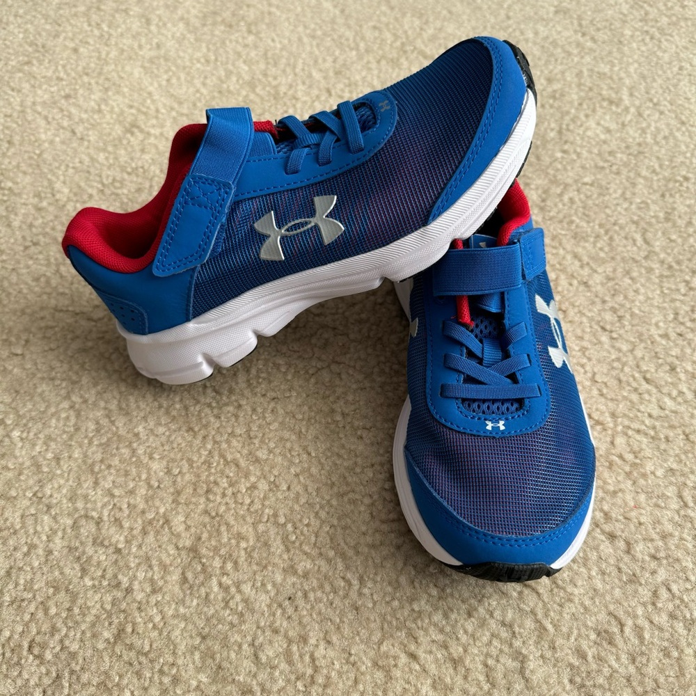 Under Armour Blue and Red Sneakers